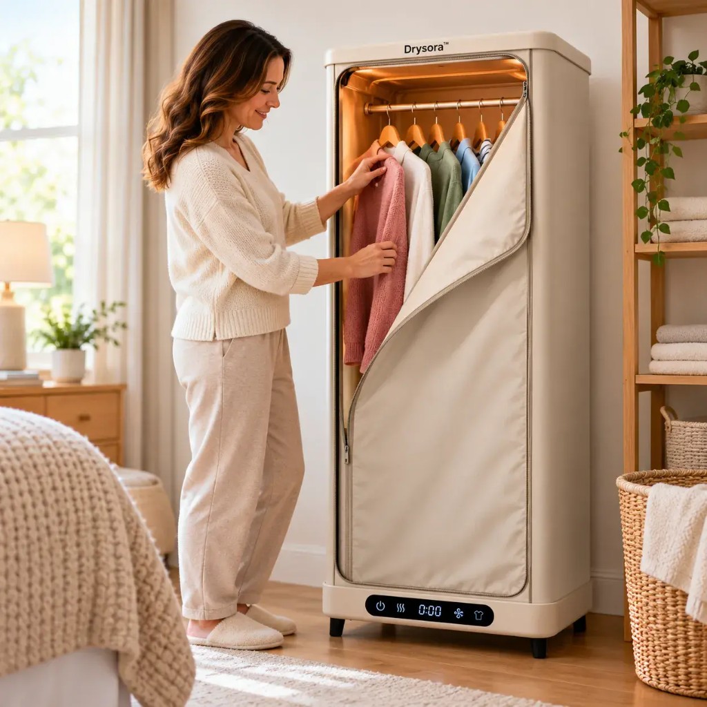 Drysora™ — 3-in-1-Schrank mit aufgehängter Kleidung
